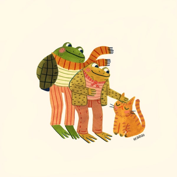 Frog and Toad print