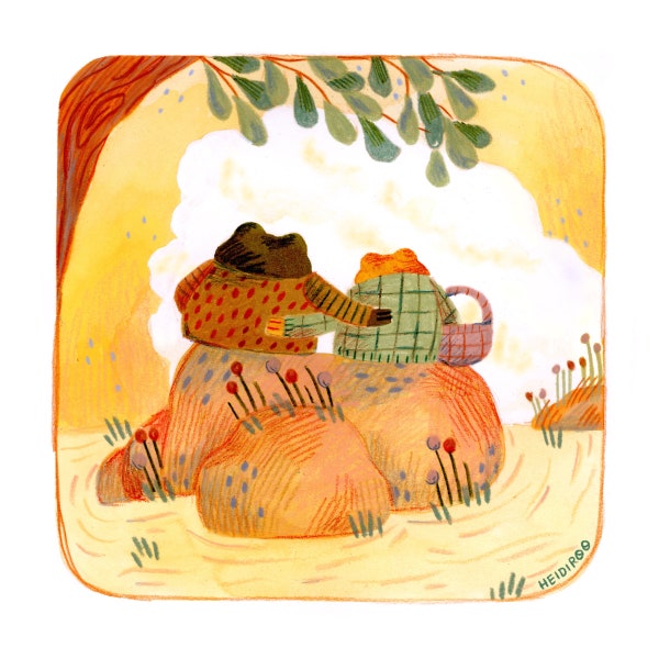 Frog Toad Friends print