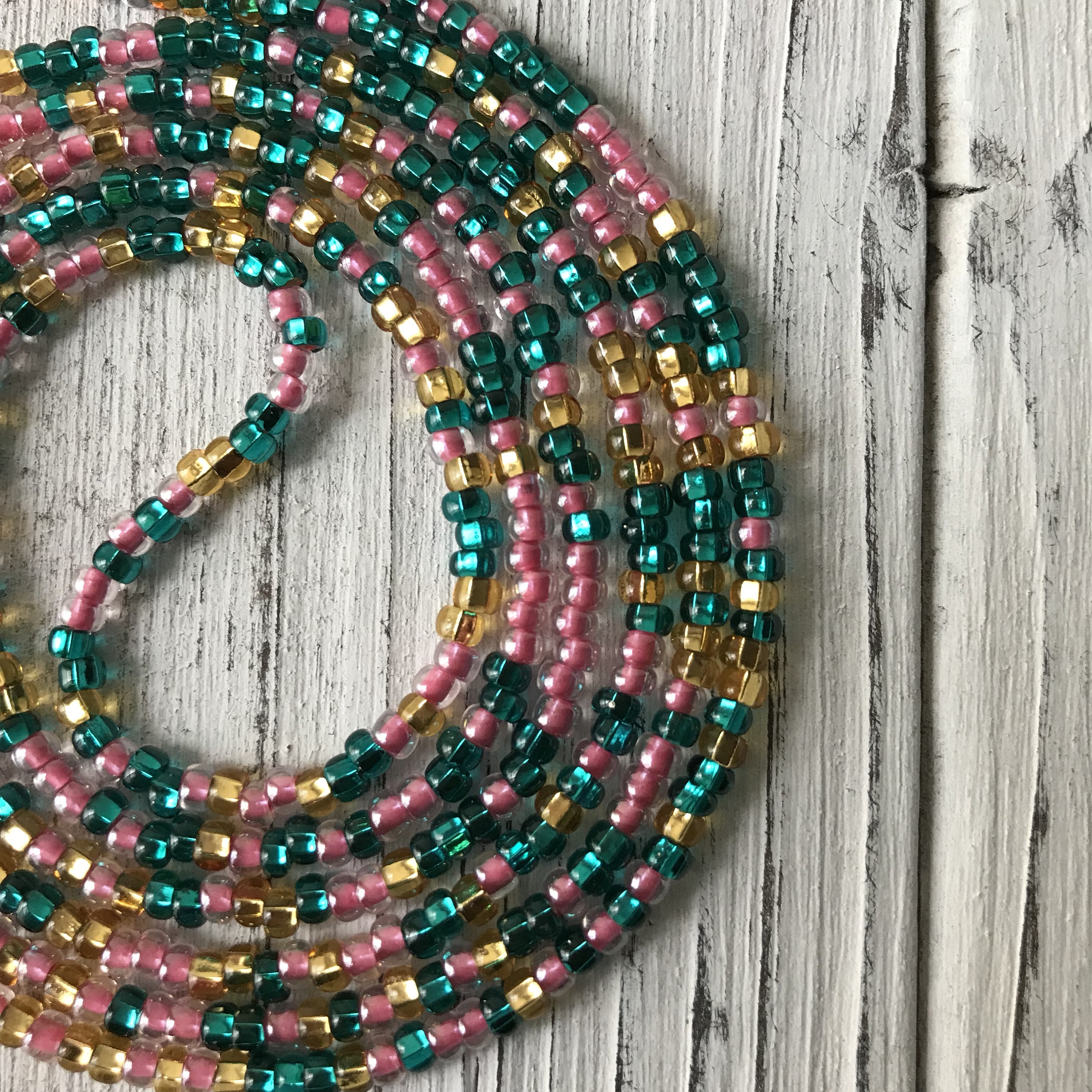 Waist Beads Waist Trainer African Waist Beads Belly Chain Beads for Weight Loss Body Jewelry Tie on Multiple Sizes Color TIANA Etsy