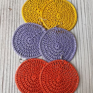 Crochet Earrings, Colorful Hoop Earrings, Statement Jewelry, Large Earrings, Natural Hair, Black Girl Magic, Ethnic Jewelry, Afro Chic