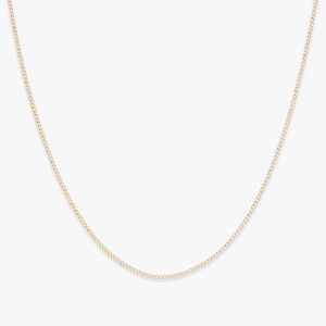 Grande chaîne gourmette en or rempli | Collier gourmette en or à porter au quotidien | Imperméable et hypoallergénique | Or rempli d&#39;or 14 carats