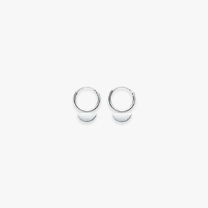 Scale earring | Silver hoop earring | Price per piece or per pair | Sterling silver