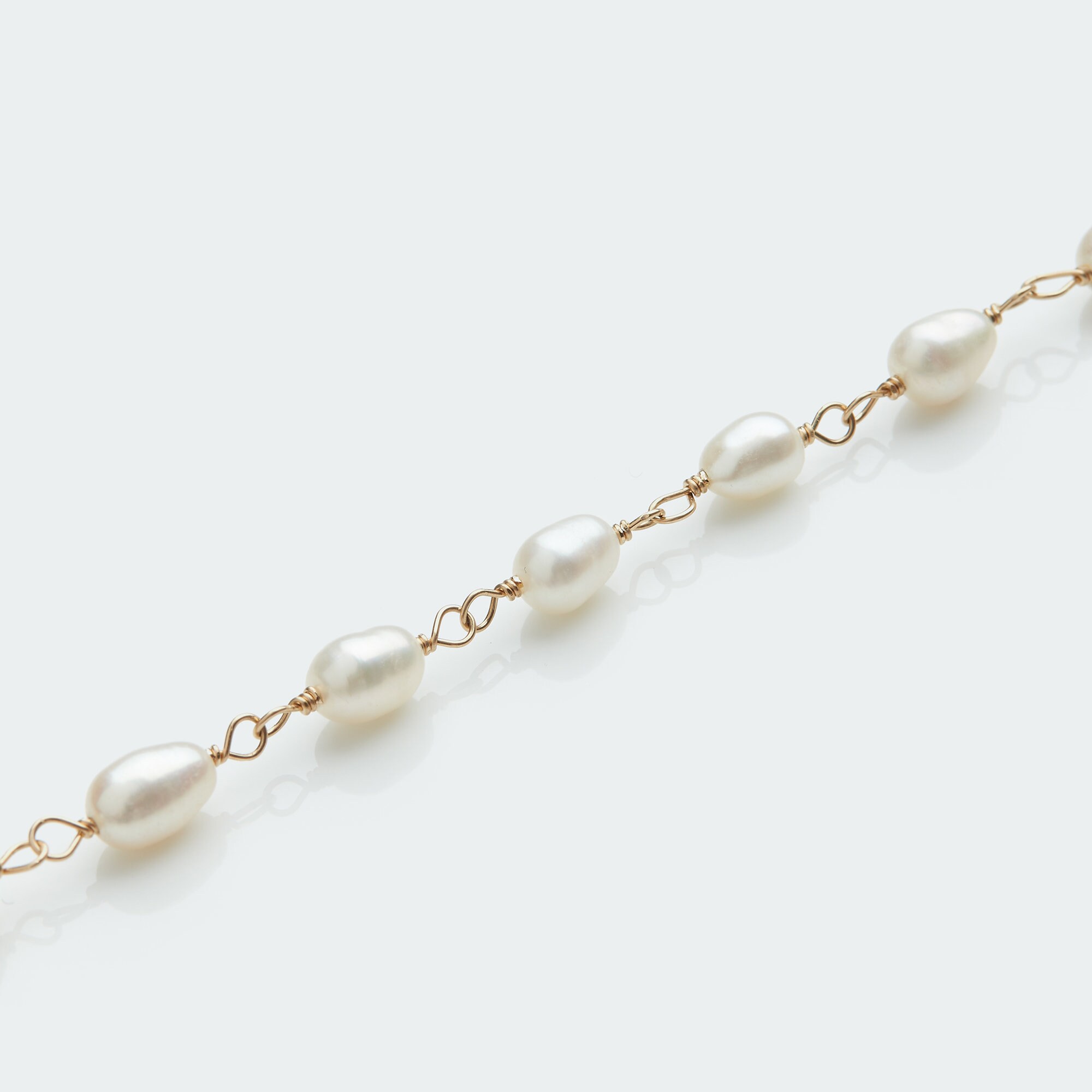 Rosary Star Pearl Chain Necklace