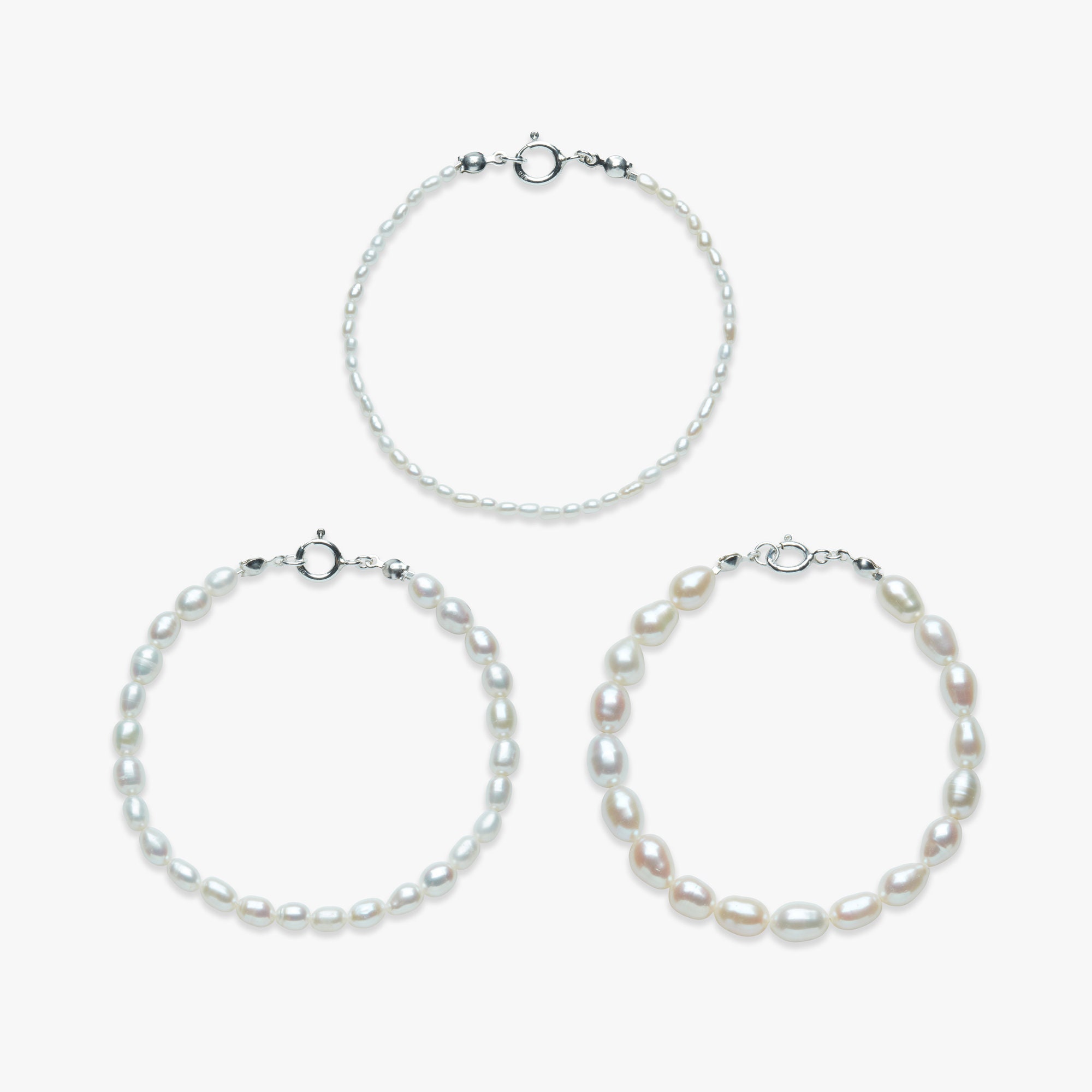 ★SENTIMENTS★ NO.272 BRACELET ORIGINAL PEARL Rêve Full Pearl Bracelet Silver | Genuine Freshwater Pearls