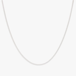 Large curb ketting sterling zilver | Zilveren gourmet ketting om elke dag te dragen | .925 echt sterling zilver