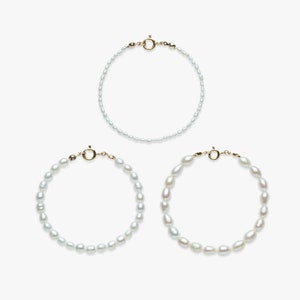 Bracelet Rêve entièrement en perles or | Bracelet doré avec véritables perles d&#39;eau douce | Rempli d&#39;or