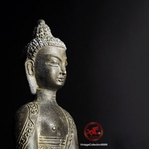 Statue de Bouddha Bodhisattva en bronze chinois antique, 165 mm - 6,5&quot;