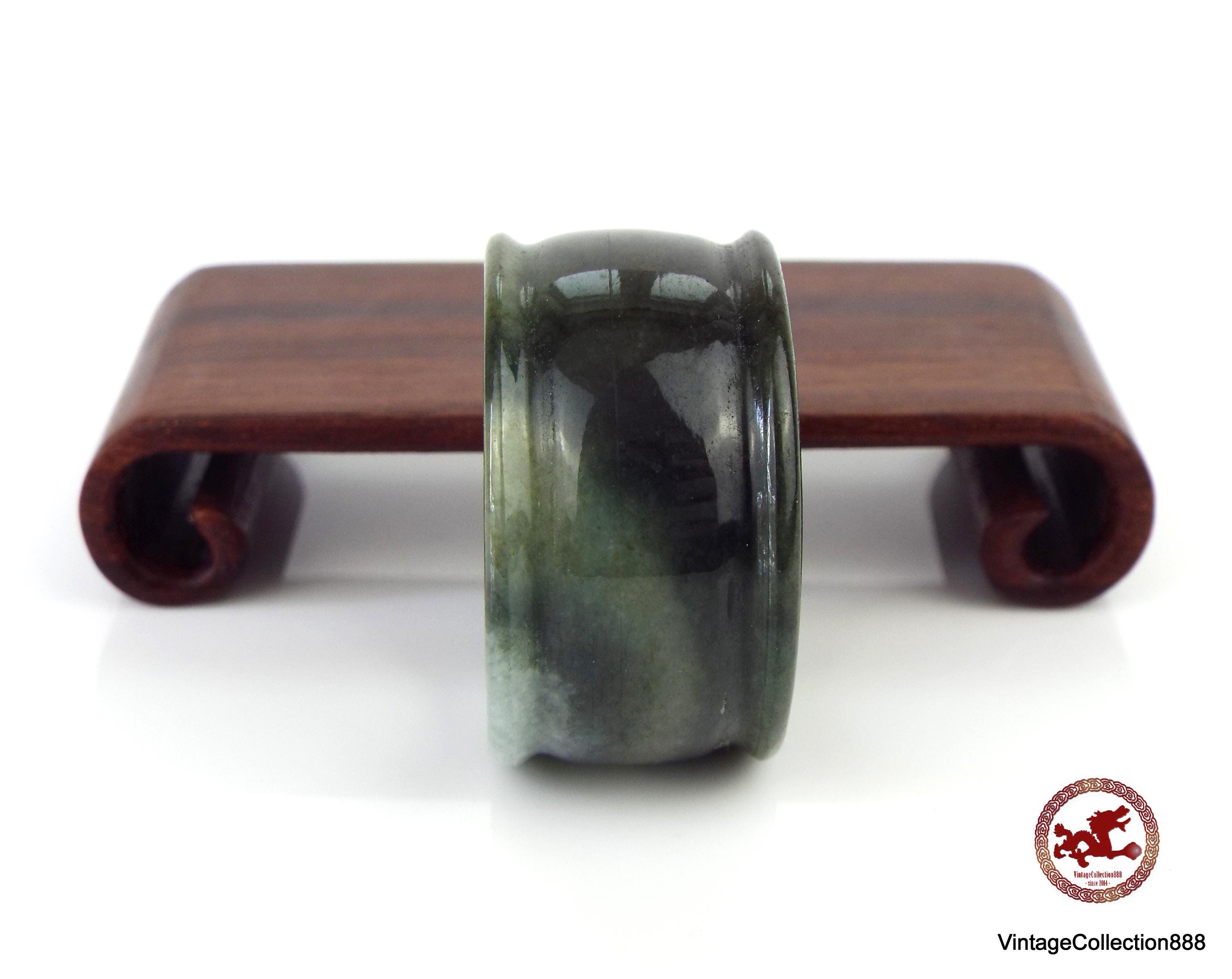BAGUE / ANNEAU D'ARCHER EN JADE JADEITE - Boisgirard Antonini