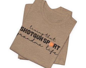 Trap Skeet Sporting Clay Shotgun Grandma Unisex Tee, Shooter Gift, Clay Shooting Shirt, Trap Shooting Apparel, Mother's Day Gift