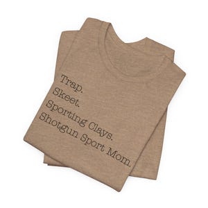 Trap Skeet Sporting Clay Shotgun Mom Unisex Tee, Shooter Gift, Clay Shooting Shirt, Trap Shooting Apparel, Mother&#39;s Day Gift