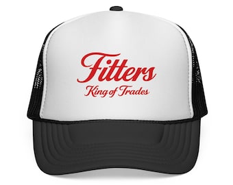 Fitters king of trades Pipefitter Hat, Funny Pipefitter Trucker Hat, Pipefitter Humor Hat, Pipefitter Gift, Welder Hat, Tradesman Cap