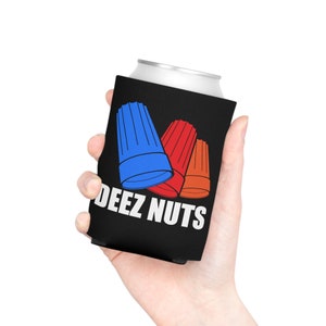 Deez Nuts Koozie, electrician gifts for men, electrician retirement gift, gifts electrician, electrician husband, electrician dad, sparky