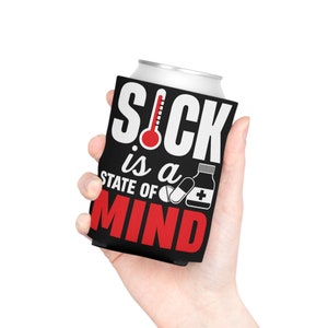 Sick Is A State Of Mind Koozie, electrician gifts for men, electrician retirement gift, gifts electrician, electrician husband construction