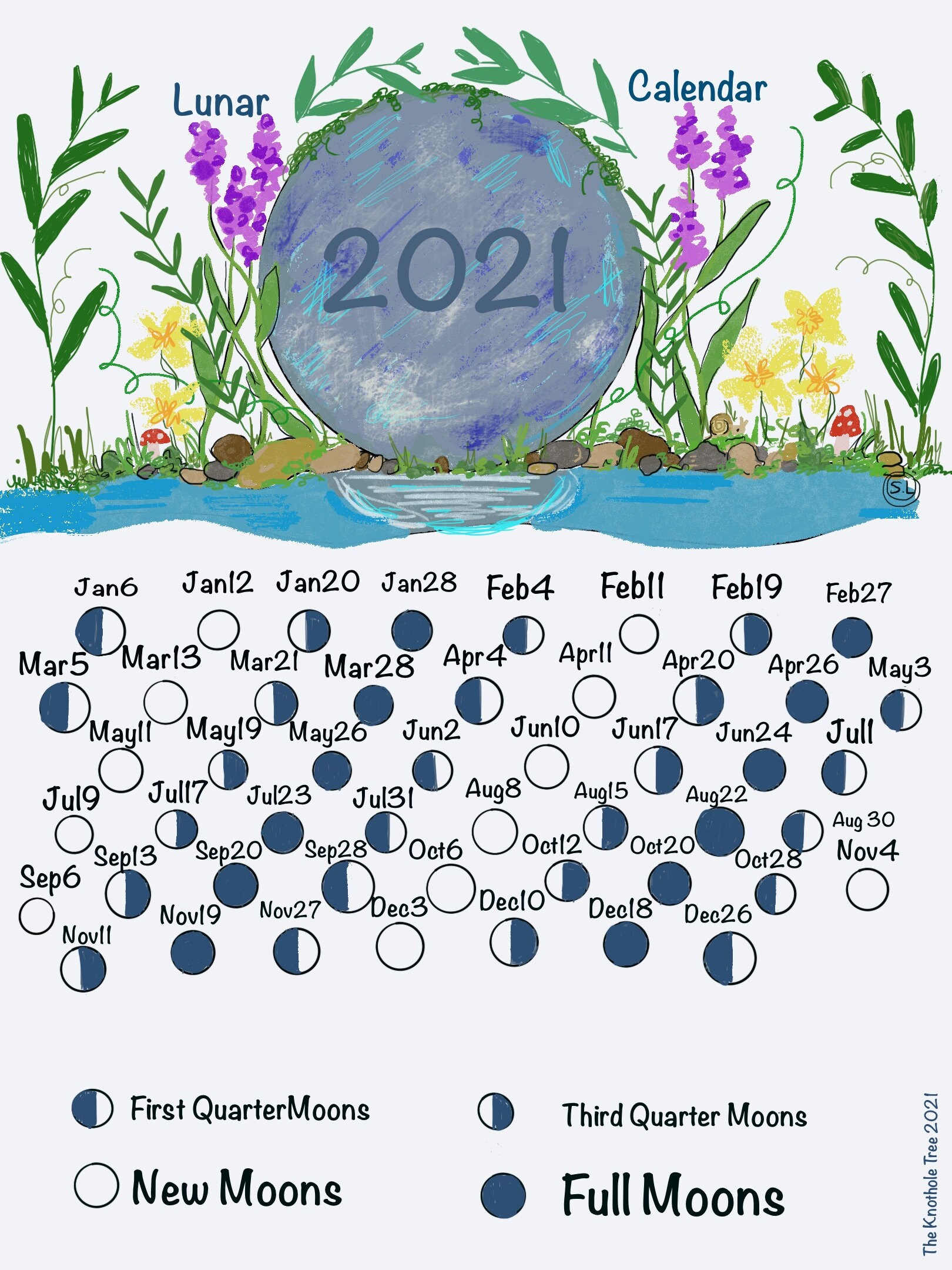 lunar calendars 2021