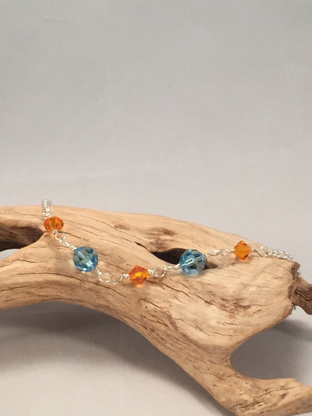 Cavigliera Con Perline Rotonde Di Labradorite Da 3 Mm - Foto 3