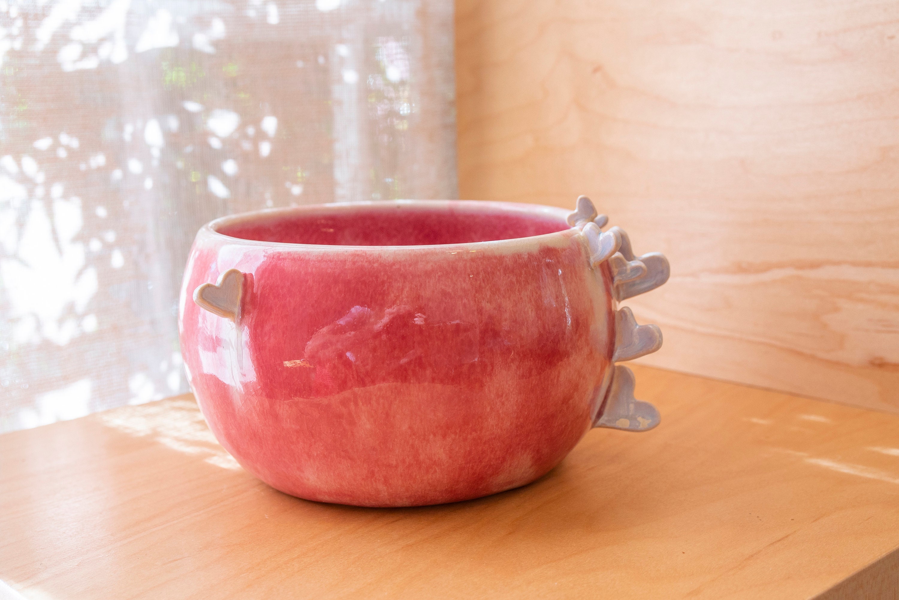 Heart Bowl/Bol de Fruits Décoration Intérieure Plat à Bijoux Fourre-Tout Décoratif Rose /