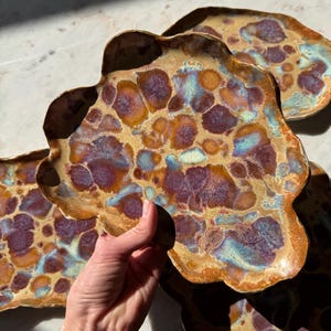 Abstract Plates Set of 4