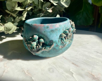 Handmade Ceramic Mushroom Indoor Planter