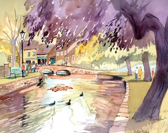 Bourton on the Water, River Windrush. Cotswolds
