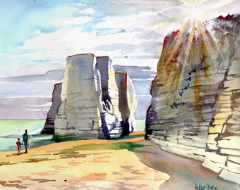 The Sun Comes Through. Botany Bay, Broadstairs Kent.