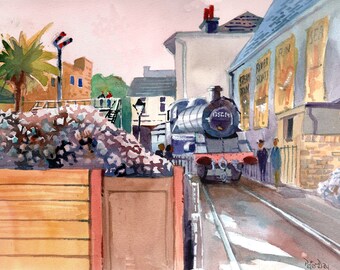 Paignton Steam Railway. Steam Engine 'Braveheart'