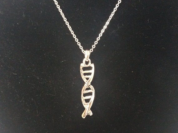 DNA Double-helix Pendant Necklace 