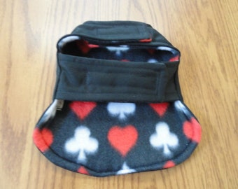 XXX- Small Dog Coat, Black- Jack : Pure Cotton Twill & Fleece,  Exclusively Handmade by PoochPieCollection