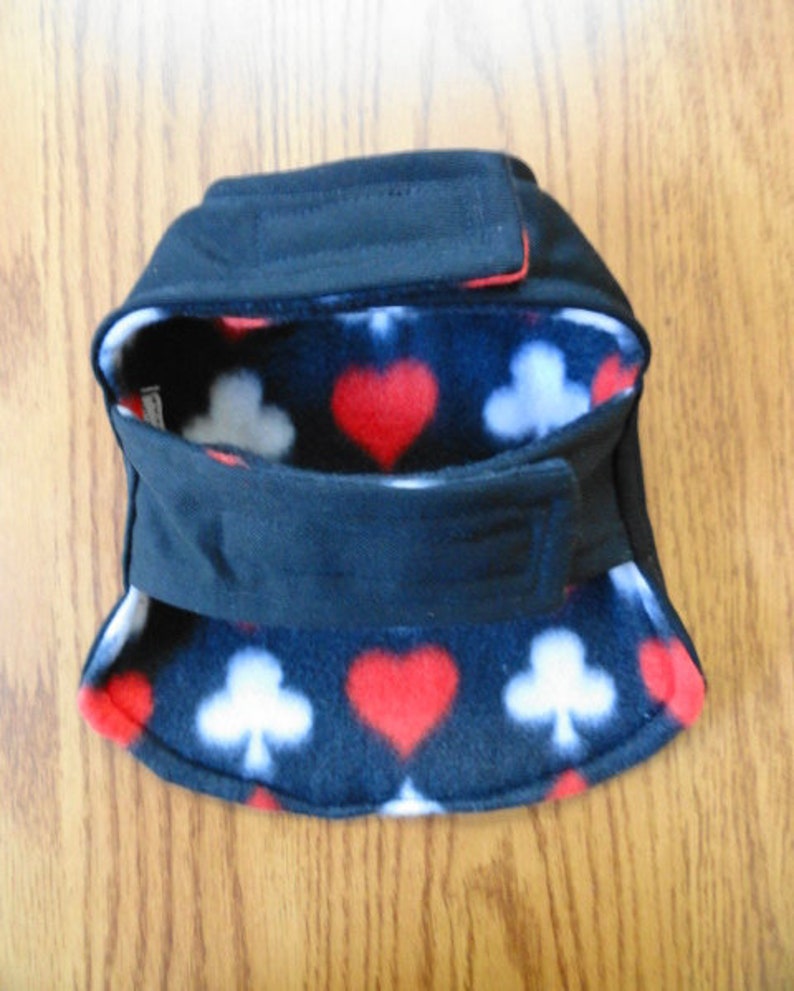 XXX Small Dog Coat, Black Jack Pure Cotton Twill & Fleece