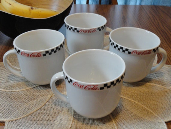 Four ceramic cola 2024 cups