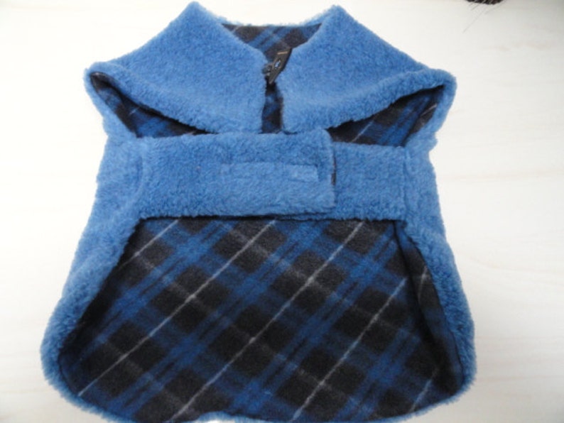 Dog Sherpa Fleece Sweater Coat, Spirit by Pooch Pie Collection Size