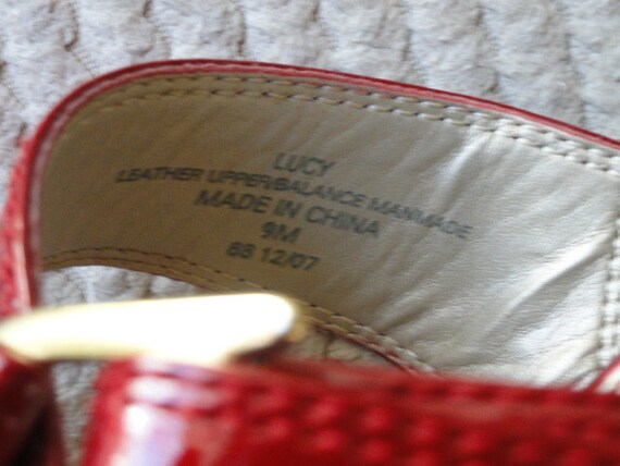 Vintage 1990 Liz Claiborne Leather Patent Leather… - image 7