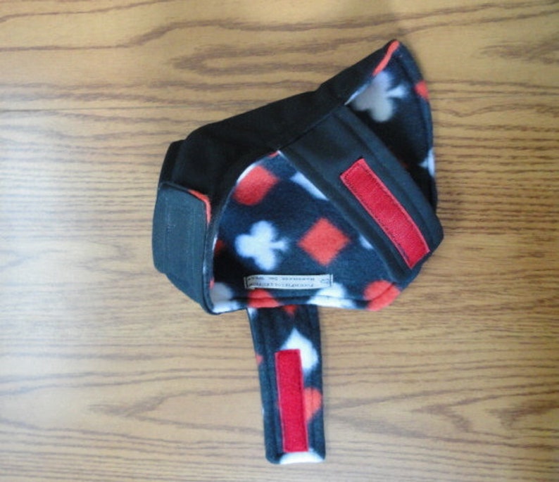 XXX Small Dog Coat, Black Jack Pure Cotton Twill & Fleece