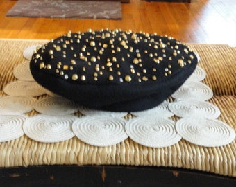 VTG Black Wool Hat Designed by Sylvia New York St. Louis - Etsy display picture 1