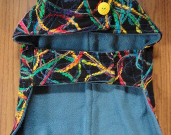 Small Dog Coat, Prism : Exclusively Handmade by Pooch Pie Collection