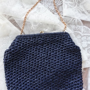 Vintage 1950&#39;s Straw Purse, Made in Italy for Cleveland by May Co.