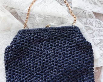 Vintage 1950's Straw Purse, Made in Italy for Cleveland by May Co.