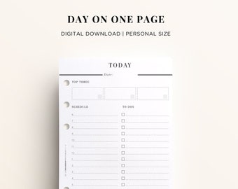 Day per Page Planner - Etsy