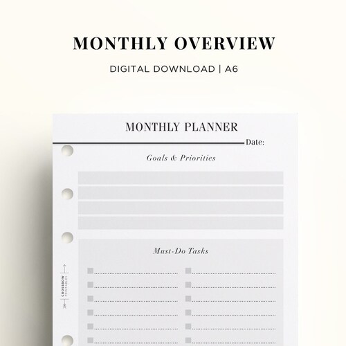 PRINTABLE A6 Day on One Page Printable A6 Daily Planner - Etsy