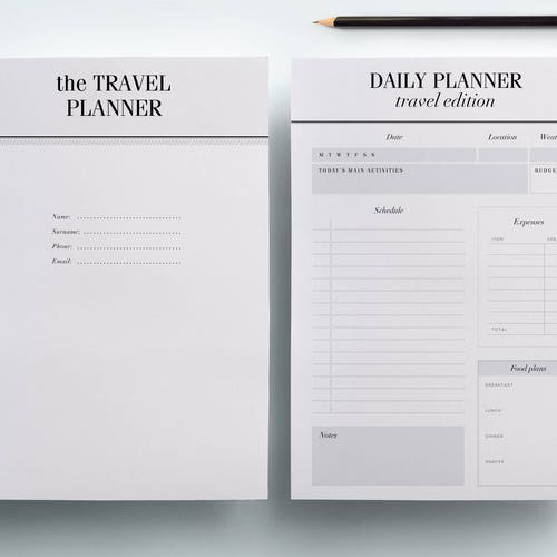 Travel Planner Printable Instant Download A4 A5 US Letter | Etsy