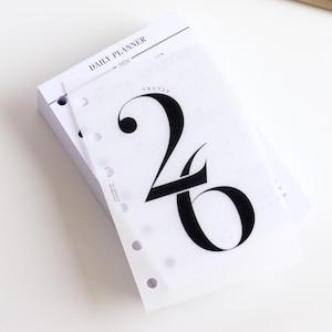 Pocket 2026 Daily Planner Inserts | Dated Day Per Page Pocket Size Refill for 2026, To Fit LV PM Agenda, Filofax Pocket
