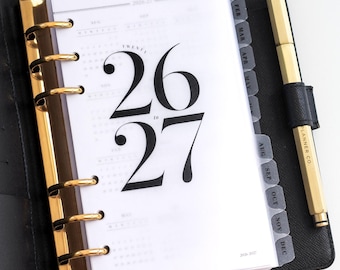 Student Planner 2026-2027 Refill Personal Size | Academic Diary Inserts for Teachers
