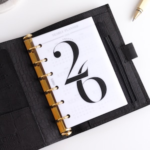 2026 Pocket Inserts Printed, Filofax Pocket 2026 Calendar, Dated Yearly Pocket Size Inserts, LV PM Agenda Refill Pocket