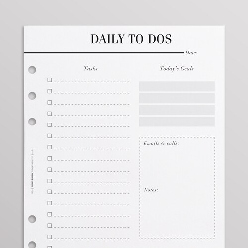 PRINTED A5 Weekly Planner Inserts Weekly to Do List Week Etsy