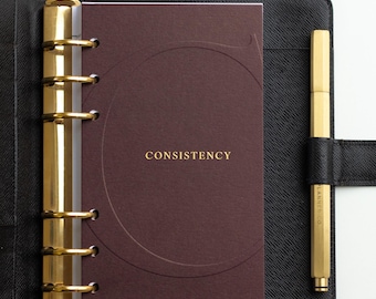 Consistency Word Of The Year Planner Dashboard | Luxe Planner Inserts for A5, Personal and Pocket Size Filofax or Louis Vuitton Agendas
