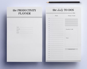 ultimate productivity to do list work printable planner pack etsy
