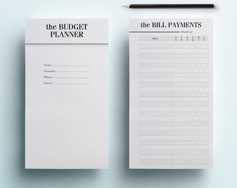 a4 budget planner kit printable financial planning set 7 etsy