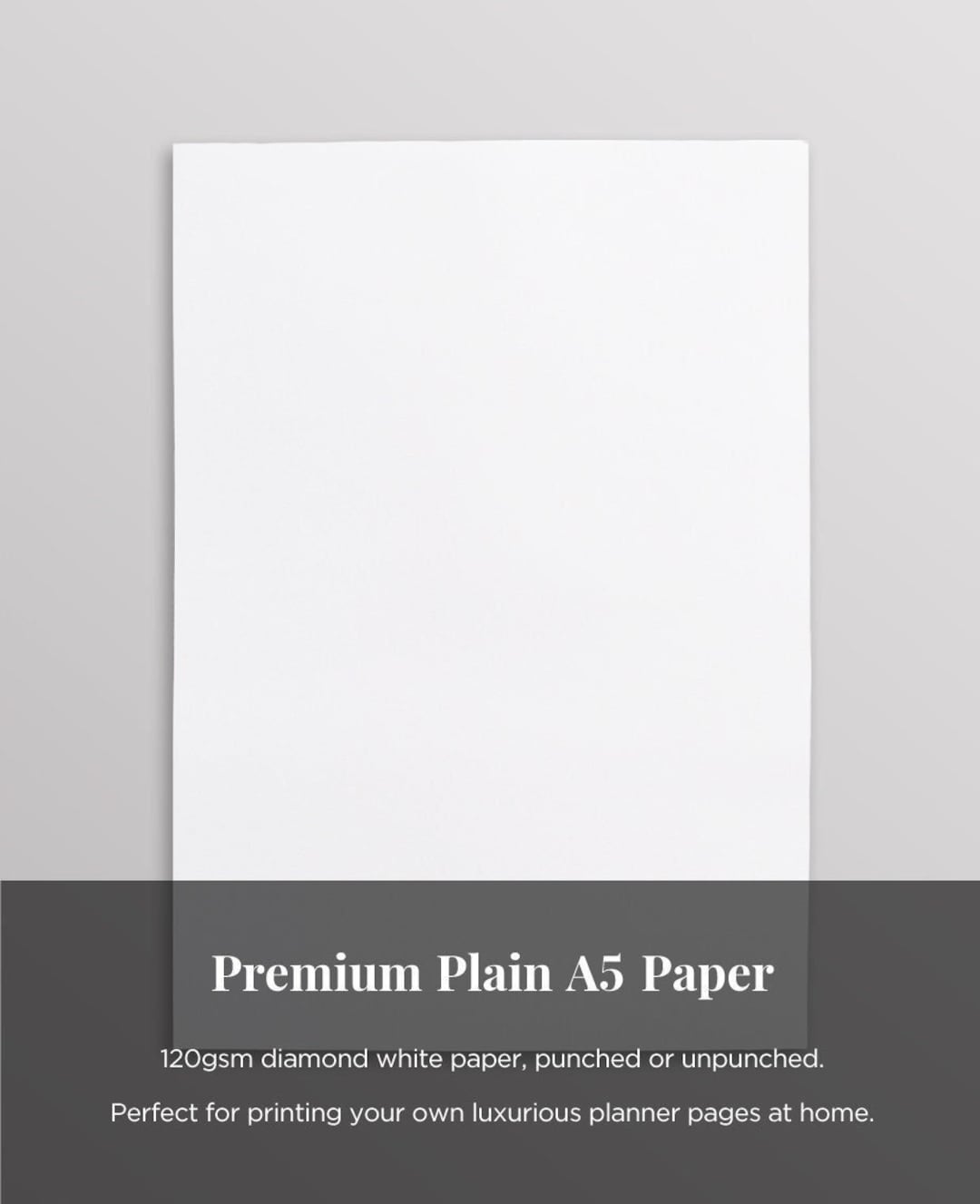 Carta comune A5 da 120 g/m², Carta per stampante Premium A5, Carta per  pianificatore A5 di alta qualità, Ricariche per pianificatore A5, Carta per  stampante per pianificatore per stampabili -  Italia