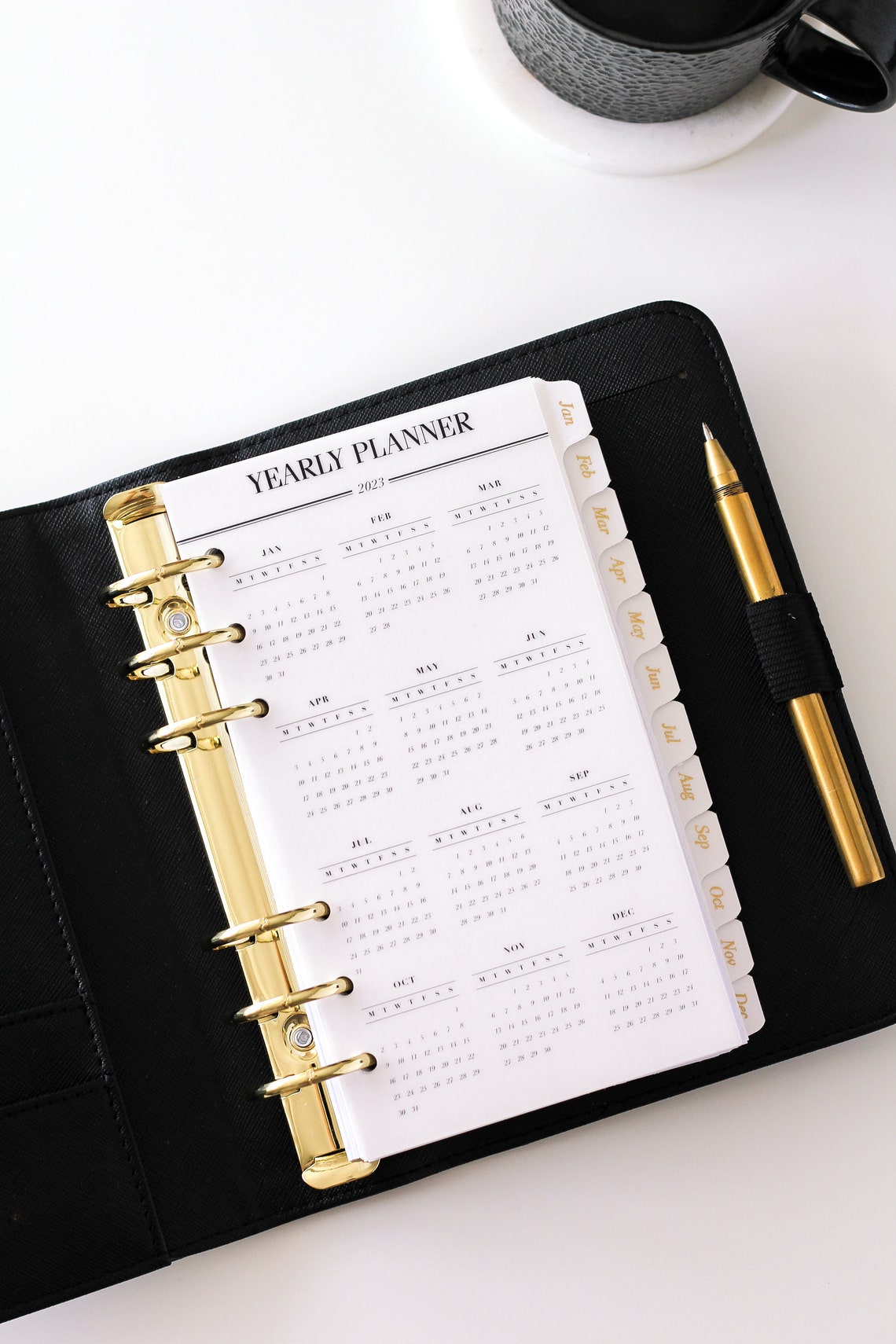 2023 Vellum Planner Dashboard A5 Minimal Planner Accessories Etsy