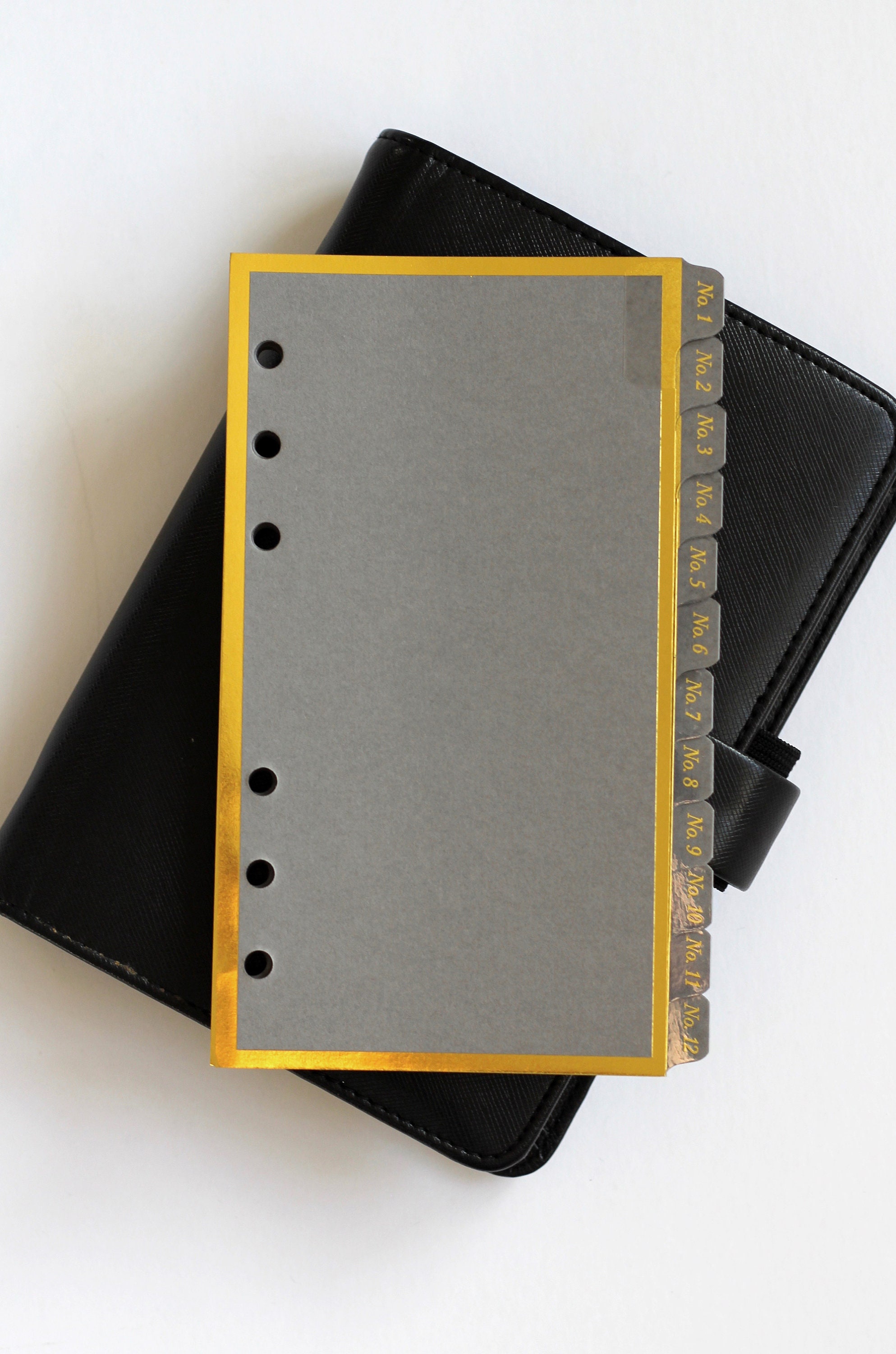 Monthly Dividers Personal Size Gold Foil Numbered Dividers Etsy Canada