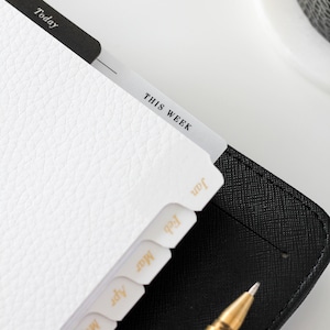 Segnapagina per planner in pergamena / Segnalibro per planner "Questa settimana" per A5 e Filofax personale e agenda LV / Divisore minimale in pergamena immagine 9